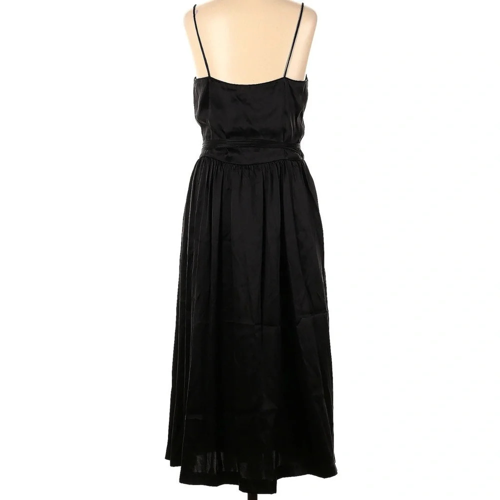 Nieves Lavi New York Black Silk Dress Size 2 - Picture 2 of 7